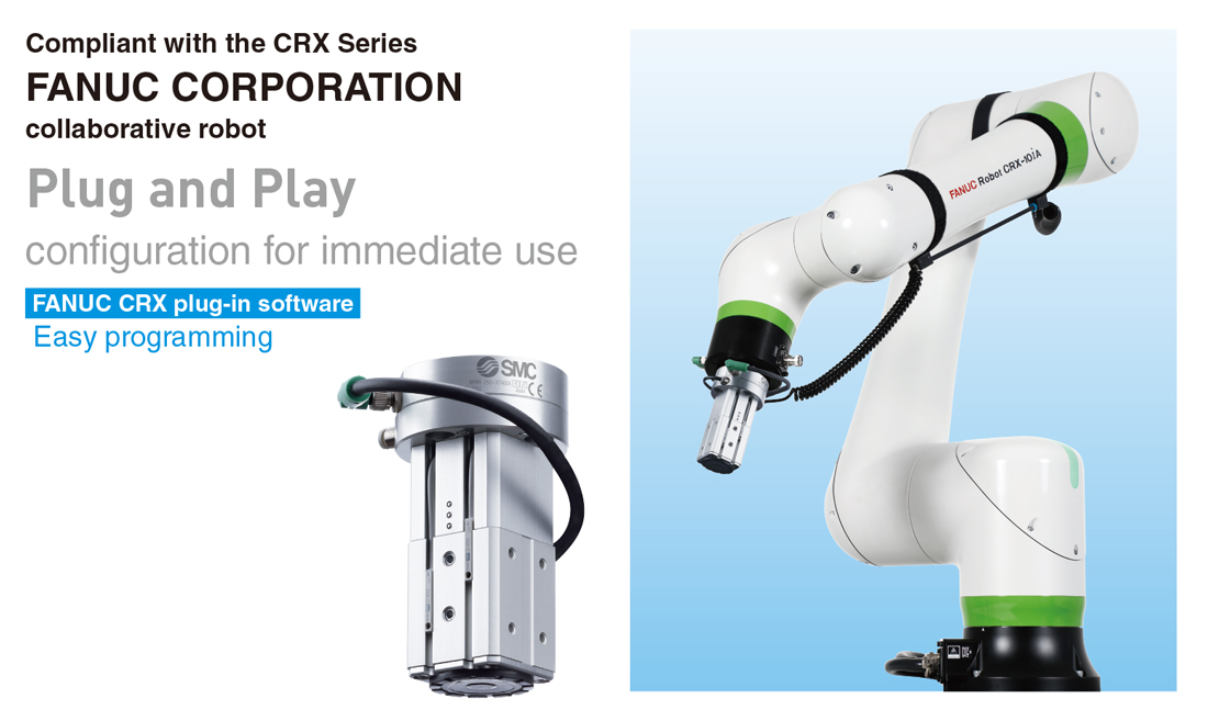 Tay gắp nam châm SMC cho Cobot mã MHM-X7400A-CRX dòng CRX FANUC